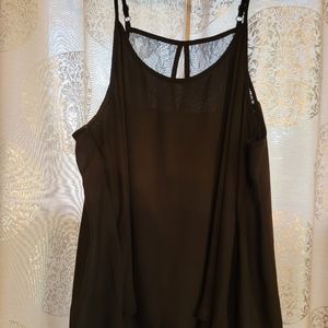 Torrid Black Spaghetti Strap Tunic